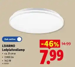 Lidl Livarno ledplafondlamp aanbieding