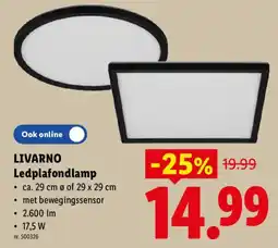 Lidl Livar no ledplafondlamp aanbieding