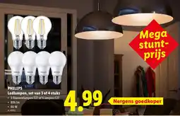 Lidl Ledlampen, set van 3 of 4 stuks aanbieding