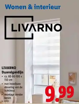 Lidl Livarno duorolgordijn aanbieding