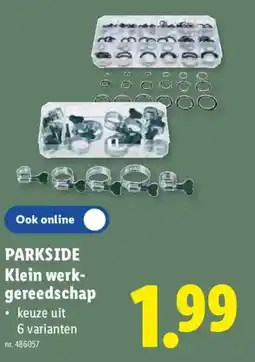 Lidl Parkside klein werk gereedschap aanbieding