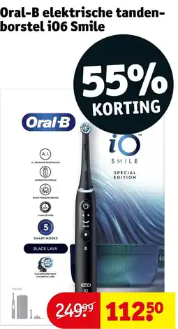Kruidvat Oral-b elektrische tandenborstel i06 smile aanbieding