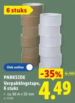 Lidl Parkside verpakkingstape aanbieding