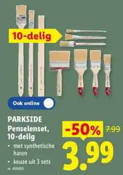 Lidl Penselenset, 10-delig aanbieding