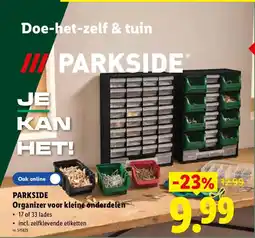 Lidl Parkside organizer voor kleine onderdelen aanbieding