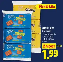 Lidl Snack Day Crackers aanbieding