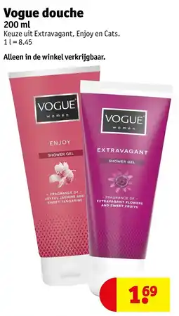 Kruidvat Vogue douche aanbieding