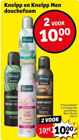 Kruidvat Kneipp en Kneipp Men douchefoam aanbieding
