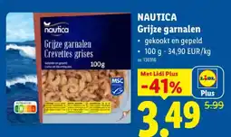 Lidl Grijze garnalen aanbieding