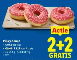 Lidl Pinky donut aanbieding