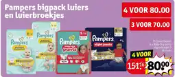 Kruidvat Pampers bigpack luiers en luierbroekjes aanbieding
