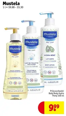 Kruidvat Mustela Baby Body Hydra Pomp aanbieding