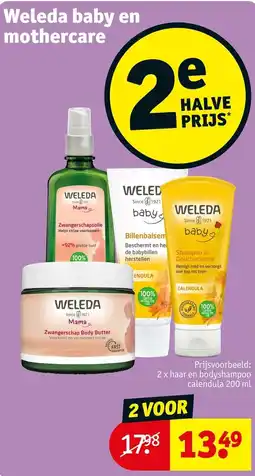 Kruidvat weleda baby en mothercare aanbieding