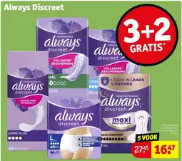 Kruidvat Always discreet aanbieding