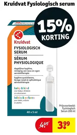 Kruidvat Kruidvat fysiologisch serum aanbieding