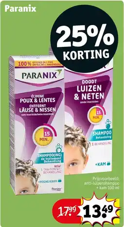 Kruidvat paranix shampoo aanbieding
