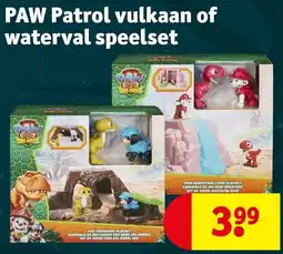 Kruidvat PAW Patrol vulkaan of waterval speelset aanbieding