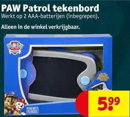 Kruidvat PAW Patrol tekenbord aanbieding
