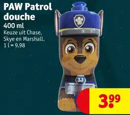 Kruidvat paw patrol douche aanbieding