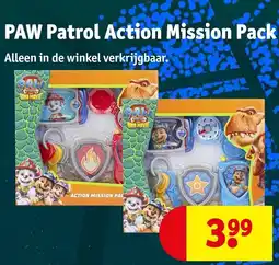 Kruidvat paw patrol action mission pack aanbieding