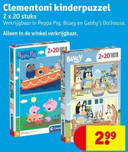 Kruidvat Clementoni kinderpuzzel aanbieding