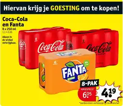 Kruidvat Coca-Cola en Fanta aanbieding