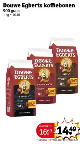 Kruidvat Douwe egberts koffiebonen aanbieding