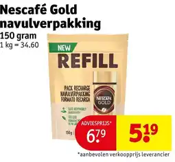 Kruidvat Nescafé Gold navulverpakking aanbieding