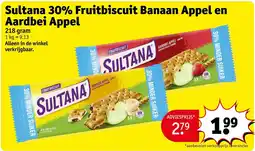 Kruidvat Sultana fruitbiscuit aanbieding