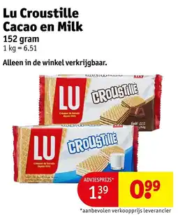 Kruidvat Lu Croustille Cacao en Milk aanbieding