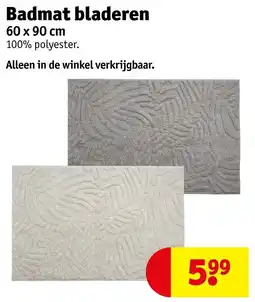 Kruidvat Badmat bladeren aanbieding