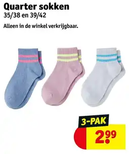 Kruidvat Quarter sokken aanbieding