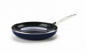 Makro Best of TV Braadpan Blue diamond Ø 24 cm blauw/zilver aanbieding