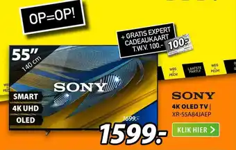 Expert Sony 4K OLED TV XR-55A84JAEP aanbieding