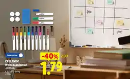 Lidl Crelando whiteboardset of stiften aanbieding