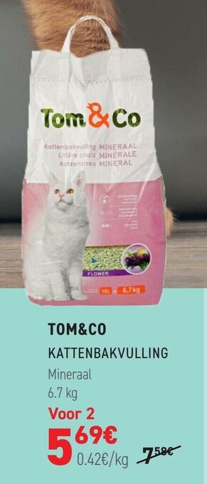 Tom&Co Tom&Co Kattenbakvulling aanbieding