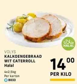 Bidfood Volys kalkoengebraad wit caterroll aanbieding