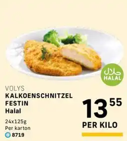 Bidfood Volys kalkoenschnitzel festin halal aanbieding