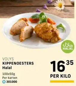 Bidfood Volys kippenoesters halal aanbieding