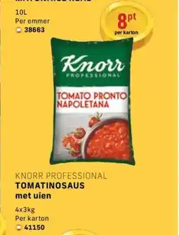 Bidfood Knorr professional tomatinosaus met uien aanbieding