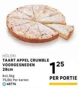 Bidfood Taart appel crumble aanbieding