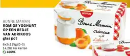 Bidfood Bonne maman romige yoghurt op een bedje van abrikoos glas pot aanbieding