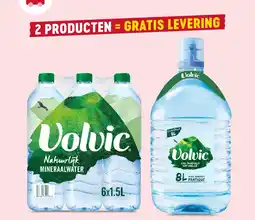Delhaize Volvic natuurlijk mineraalwater aanbieding