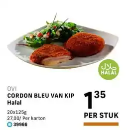 Bidfood Ovi cordon bleu van kip halal aanbieding