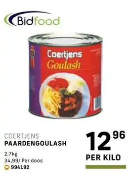 Bidfood Coertjens paardengoulash aanbieding