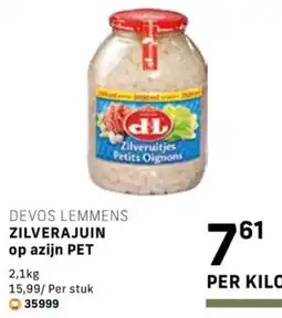 Bidfood Devos lemmens zilverajuin op azijn pet aanbieding