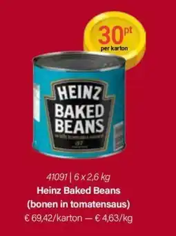 Bidfood Heinz baked beans aanbieding