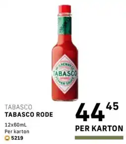 Bidfood Tabasco tabasco rode aanbieding
