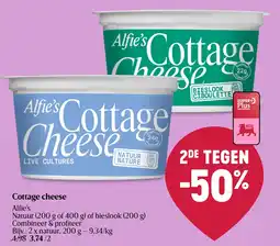 Delhaize Cottage cheese aanbieding