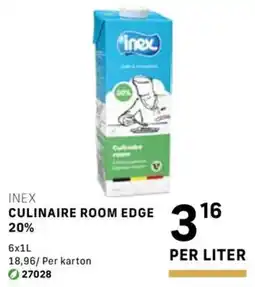 Bidfood Inex culinaire room edge aanbieding